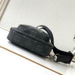Louis Vuitton Avenue Small Shoulder Bag in Monogram Eclipse with Zippered Pocket and Adjustable Shoulder Strap