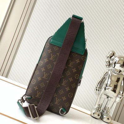 Louis Vuitton - Avenue Small Shoulder Bag in Monogram Eclipse Canvas