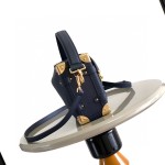 Louis Vuitton Side Trunk Medium Handbag M25160 in Navy Blue Leather