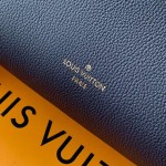 Louis Vuitton Side Trunk Medium Handbag M25160 in Navy Blue Leather