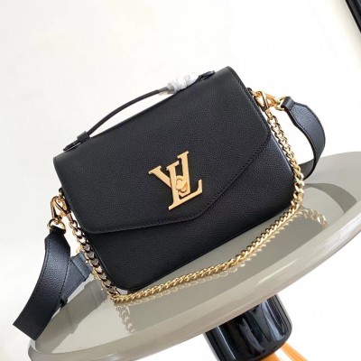Louis Vuitton - Oxford Handbag M22735 / M22792 Black, Grey, Brown Soft Grained Leather with Gold Hardware