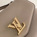Louis Vuitton Oxford Handbag M22735/M22792 black grey brown soft grained leather gold hardware
