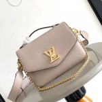 Louis Vuitton Oxford Handbag M22735/M22792 black grey brown soft grained leather gold hardware