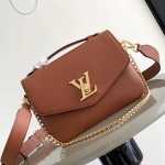Louis Vuitton Oxford Handbag M22735/M22792 black grey brown soft grained leather gold hardware