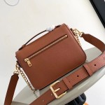 Louis Vuitton Oxford Handbag M22735/M22792 black grey brown soft grained leather gold hardware