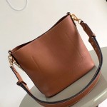 Louis Vuitton Lock and Walk Bucket Bag M24006/M24165 white black brown calfskin leather LV turn-lock gold chain