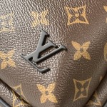Louis Vuitton Avenue Shoulder Bag in Damier Graphite Canvas with Leather Patch and Adjustable Strap