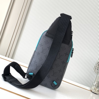 Louis Vuitton - Avenue Small Shoulder Bag in Monogram Eclipse Canvas