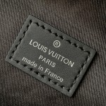 Louis Vuitton Avenue Small Shoulder Bag in Monogram Eclipse Canvas with Zipper Pocket