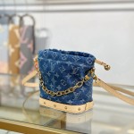 Louis Vuitton Nano Noé Backpack M83043 Denim Blue