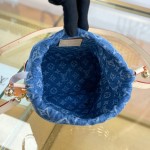 Louis Vuitton Nano Noé Backpack M83043 Denim Blue