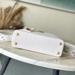 Louis Vuitton × Murakami Capucines M13253 Light Green Off-White Tri-Color Limited Edition – Premium Replica