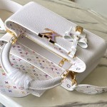 Louis Vuitton × Murakami Capucines M13253 Light Green Off-White Tri-Color Limited Edition – Premium Replica