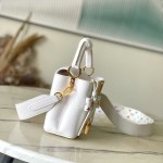 Louis Vuitton × Murakami Capucines M13253 Light Green Off-White Tri-Color Limited Edition – Premium Replica