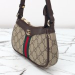 Gucci Mini Shoulder Bag Replica 838465 Apricot Brown and Brown-Red