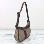 Gucci Mini Shoulder Bag Replica 838465 Apricot Brown and Brown-Red