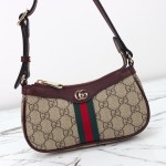 Gucci Mini Shoulder Bag Replica 838465 Apricot Brown and Brown-Red