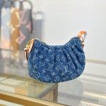 Louis Vuitton Pochette Valley M13571 Denim Blue Replica