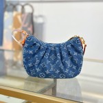 Louis Vuitton Pochette Valley M13571 Denim Blue Replica