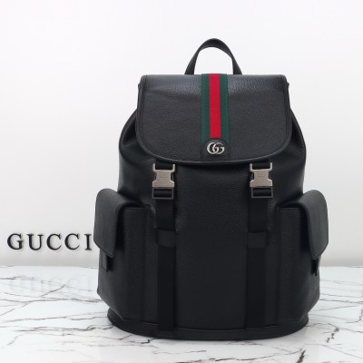 Gucci - 839110 Original Leather Backpack Brown Top Replica with Dust Bag