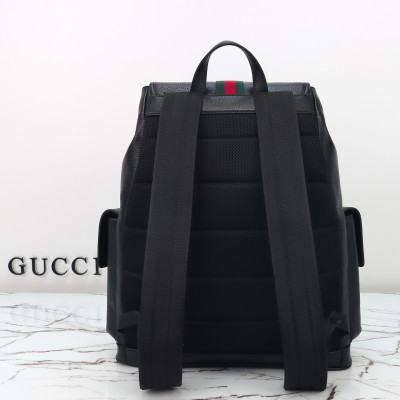 Gucci - 839110 Original Leather Backpack Brown Top Replica with Dust Bag