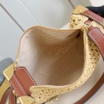 Louis Vuitton Side Trunk M14405 Medium Raffia Leather Replica Handbag