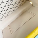 Louis Vuitton Petite Malle M11312 Ostrich Leather Bag with Puffy Trim