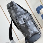 Louis Vuitton Christopher Medium Backpack Damoflage Black Canvas M14952 Replica