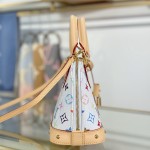 Louis Vuitton x TM ALMA BB Handbag M13078 Premium MB163c Chip Leather