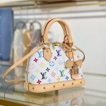 Louis Vuitton x TM ALMA BB Handbag M13078 Premium MB163c Chip Leather
