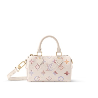 Louis Vuitton - Nano Speedy Bag M25591 Embossed Leather