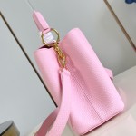 Louis Vuitton Capucines Mini Handbag M24740 Pink Taurillon Leather
