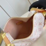 Louis Vuitton Side Trunk Medium Handbag M26287 White Monogram Canvas