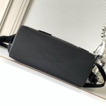 Louis Vuitton Flap Backpack in Black Original Leather with Magnetic Flap and Zipper Pockets