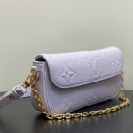 Louis Vuitton Wallet On Chain Ivy M82210 Purple Monogram Empreinte Leather