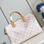 Louis Vuitton Speedy Soft 30 Lucky Handbag M15108 in Monogram Dune Canvas