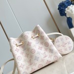 Louis Vuitton Bella Bag M15114 Dream Series in perforated Monogram leather with watercolor effect