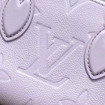 Louis Vuitton OnTheGo East West Purple Monogram Empreinte Leather Chain Bag M23640