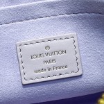 Louis Vuitton OnTheGo East West Purple Monogram Empreinte Leather Chain Bag M23640