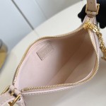 Louis Vuitton Pochette LV Bloom Apricot Rose Red Black – M25784 / M25525