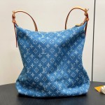 Louis Vuitton Vintage Denim Handbag Collection – Green, Pink, Blue