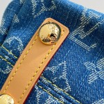 Louis Vuitton Vintage Denim Handbag Collection – Green, Pink, Blue