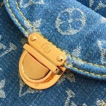 Louis Vuitton Vintage Denim Handbag Collection – Green, Pink, Blue