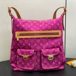 Louis Vuitton Vintage Denim Handbag Collection – Green, Pink, Blue