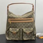 Louis Vuitton Vintage Denim Handbag Collection – Green, Pink, Blue