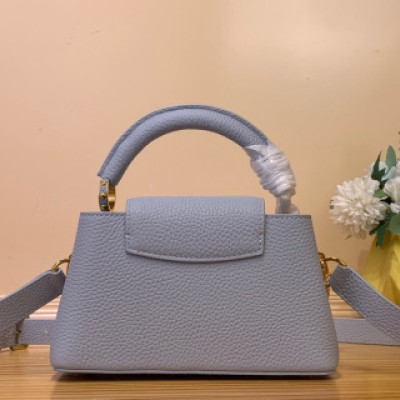 Louis Vuitton - Takashi Murakami Capucines East West Mini M13707 Blue Taurillon Leather