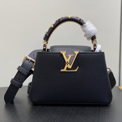 Louis Vuitton - Capucines Mini Handbag M14976 Black Clover Full Leather