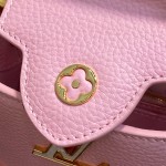 Louis Vuitton Capucines BB M14970 Black / Pink Chain Leather