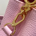 Louis Vuitton Capucines BB M14970 Black / Pink Chain Leather