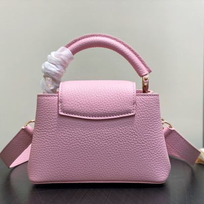 Louis Vuitton - Capucines BB M14970 Black / Pink Chain Leather “Cap Na Ying” Edition